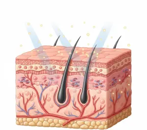 Иллюстрация структуры клетки и витаминов