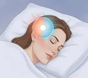 Иллюстрация здорового сна и биологических часов