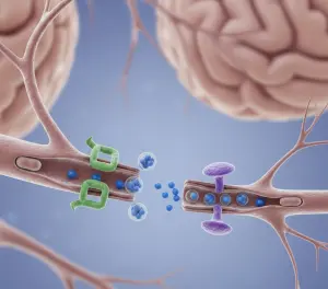 схема работы синапса