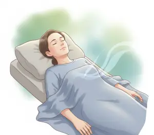 спокойный человек после отдыха