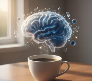 Утренняя чашка кофе в лучах мягкого солнца