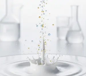 Макросъемка структуры молока