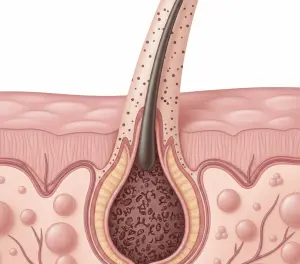 Строение волосяного фолликула
